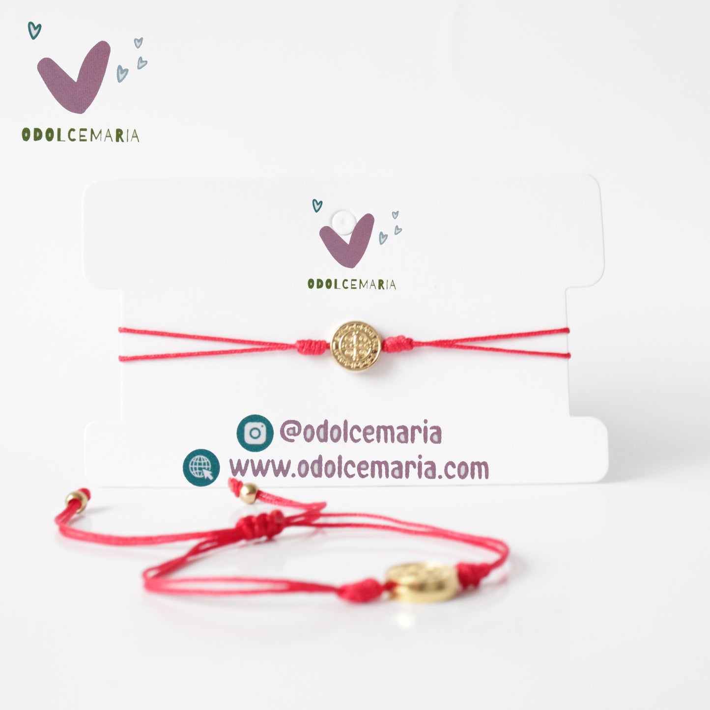 Stylish and Versatile Miyuki Red and Gold Plated Saint Benedict Wrap Bracelet