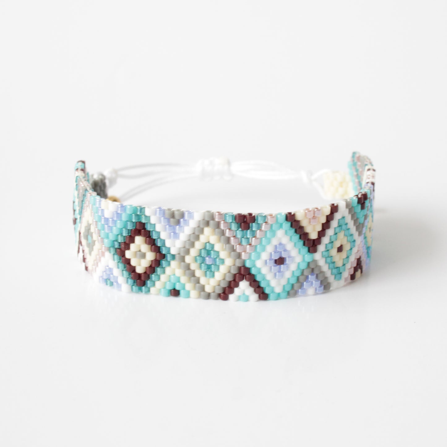 Miyuki Blue and Brown Wrap Bracelet