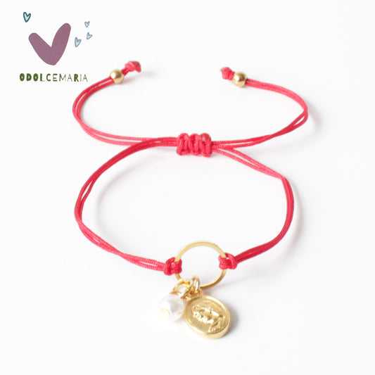 Stylish and Versatile Miyuki Red and Gold Sacred Heart Wrap Bracelet