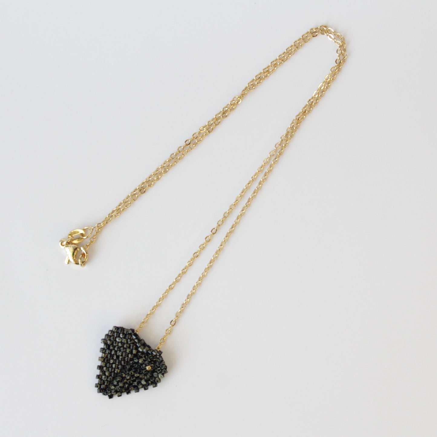 Stylish and Versatile Miyuki black and gold plated Necklace