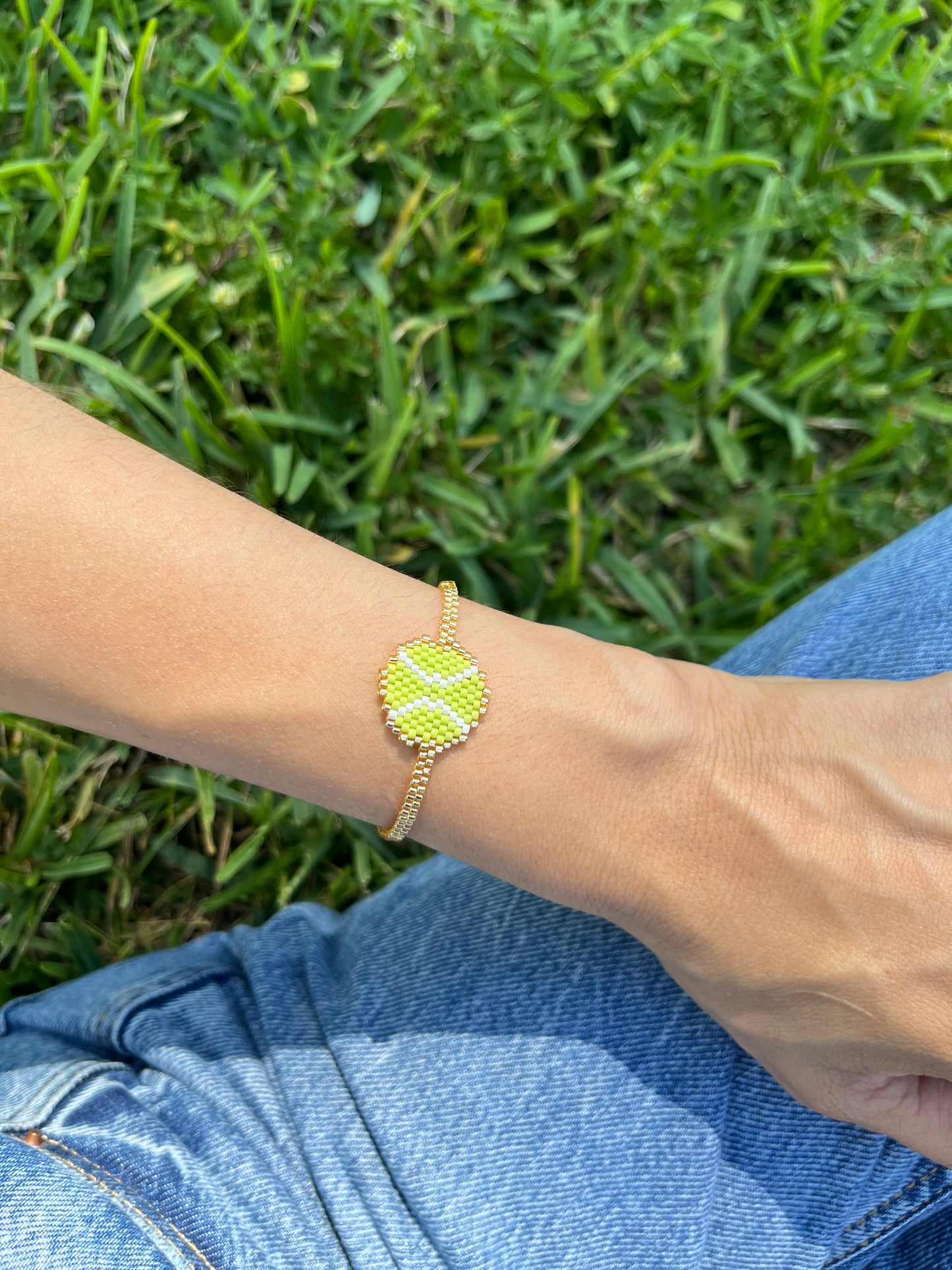 Handmade Goldplated Tennis Bracelet
