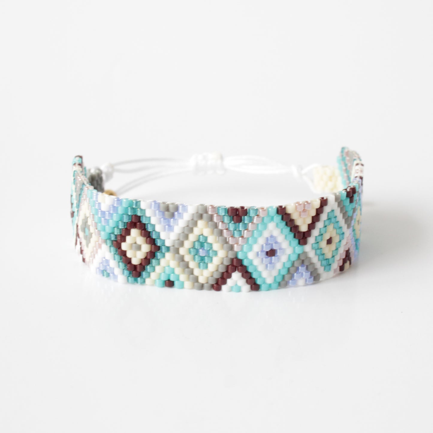 Miyuki Blue and Brown Wrap Bracelet