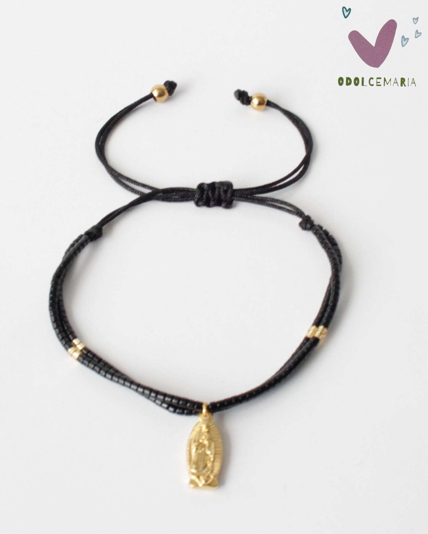 Stylish and Versatile Miyuki Guadalupe Black and Gold Wrap Bracelet