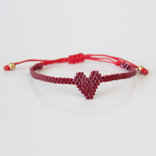 Stylish and Versatile Miyuki Wine Red Wrap Bracelet