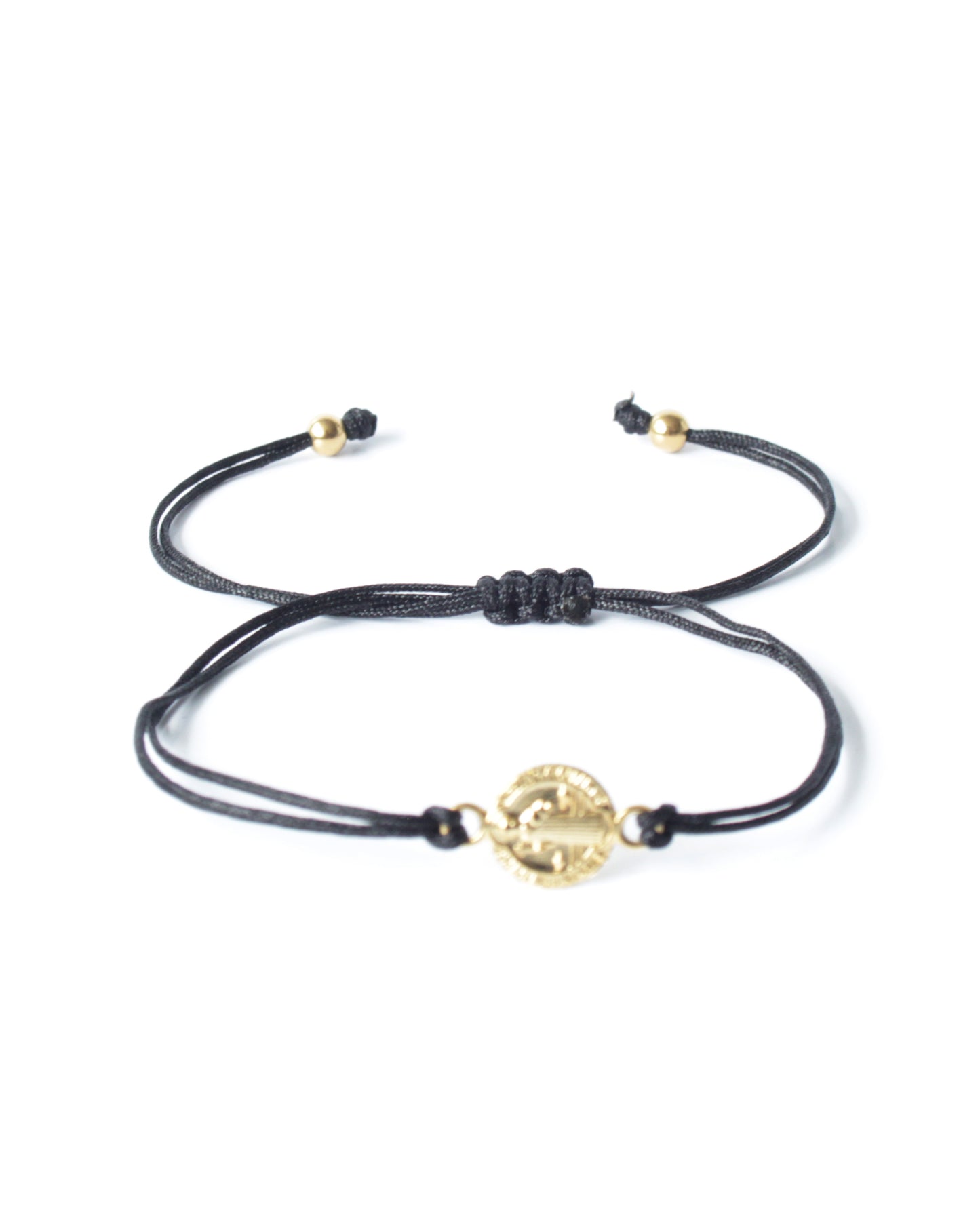 Stylish and Versatile Miyuki Black and Gold  Saint Benedict Wrap Bracelet