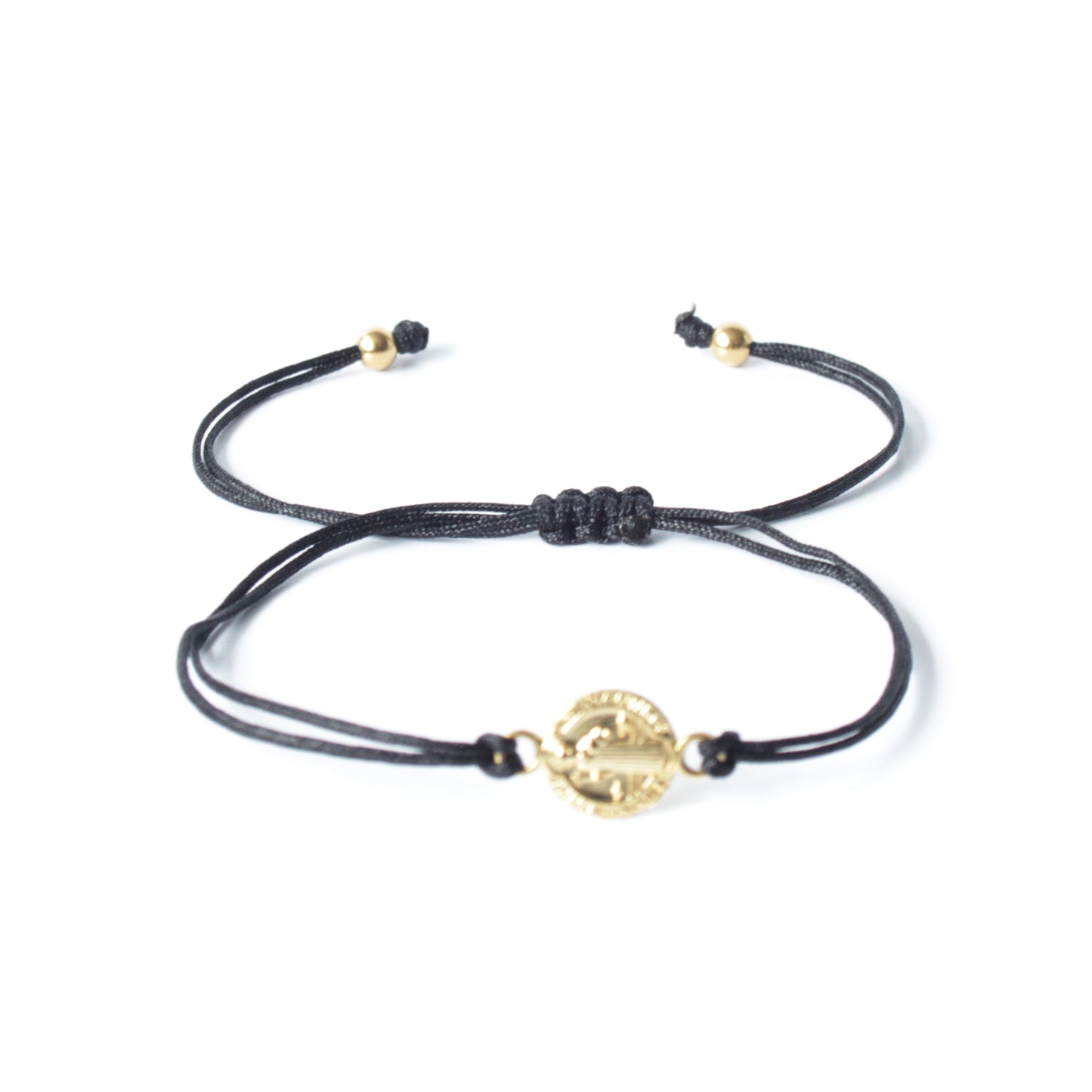 Stylish and Versatile Miyuki Black and Gold  Saint Benedict Wrap Bracelet