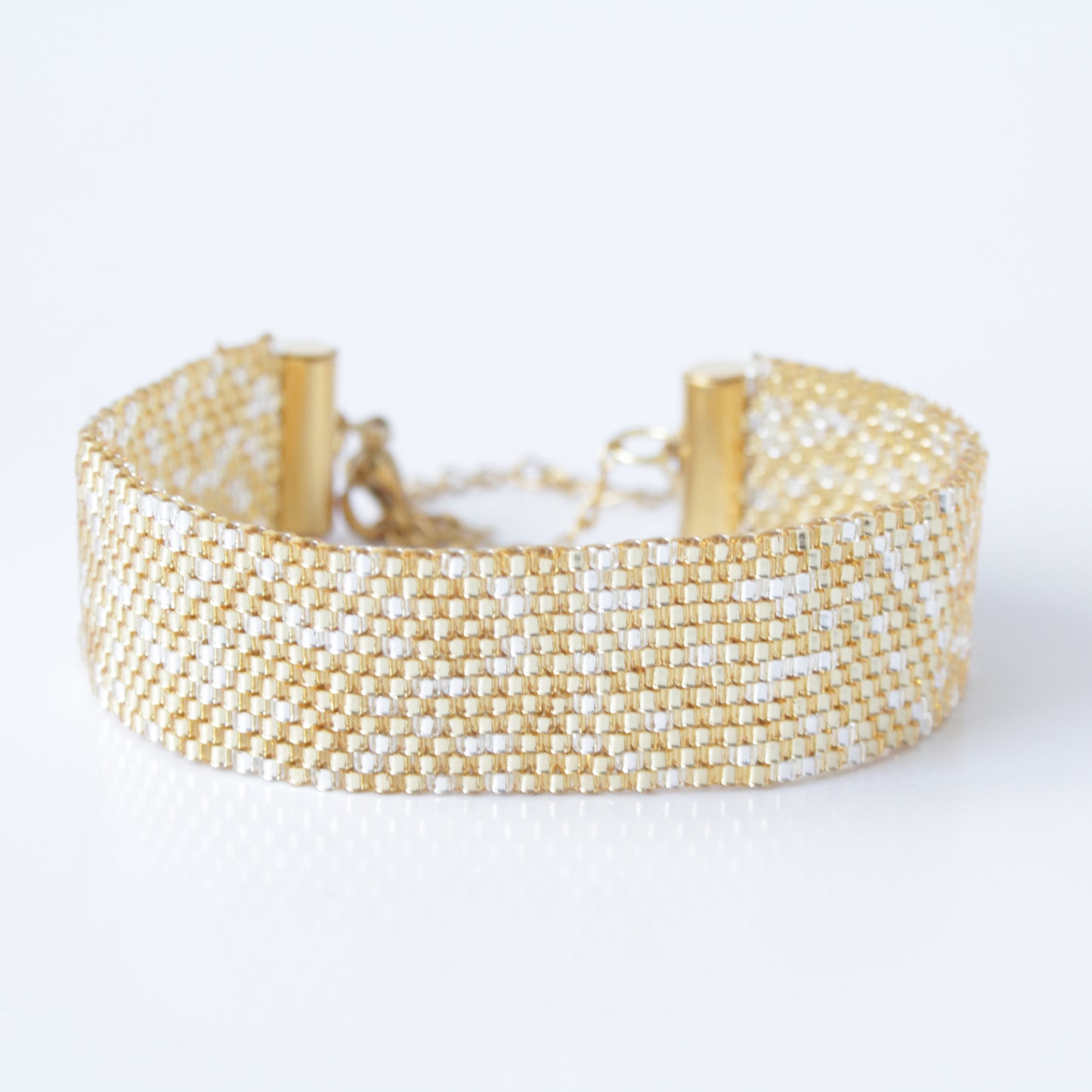 Miyuki  Gold Wrap Bracelet