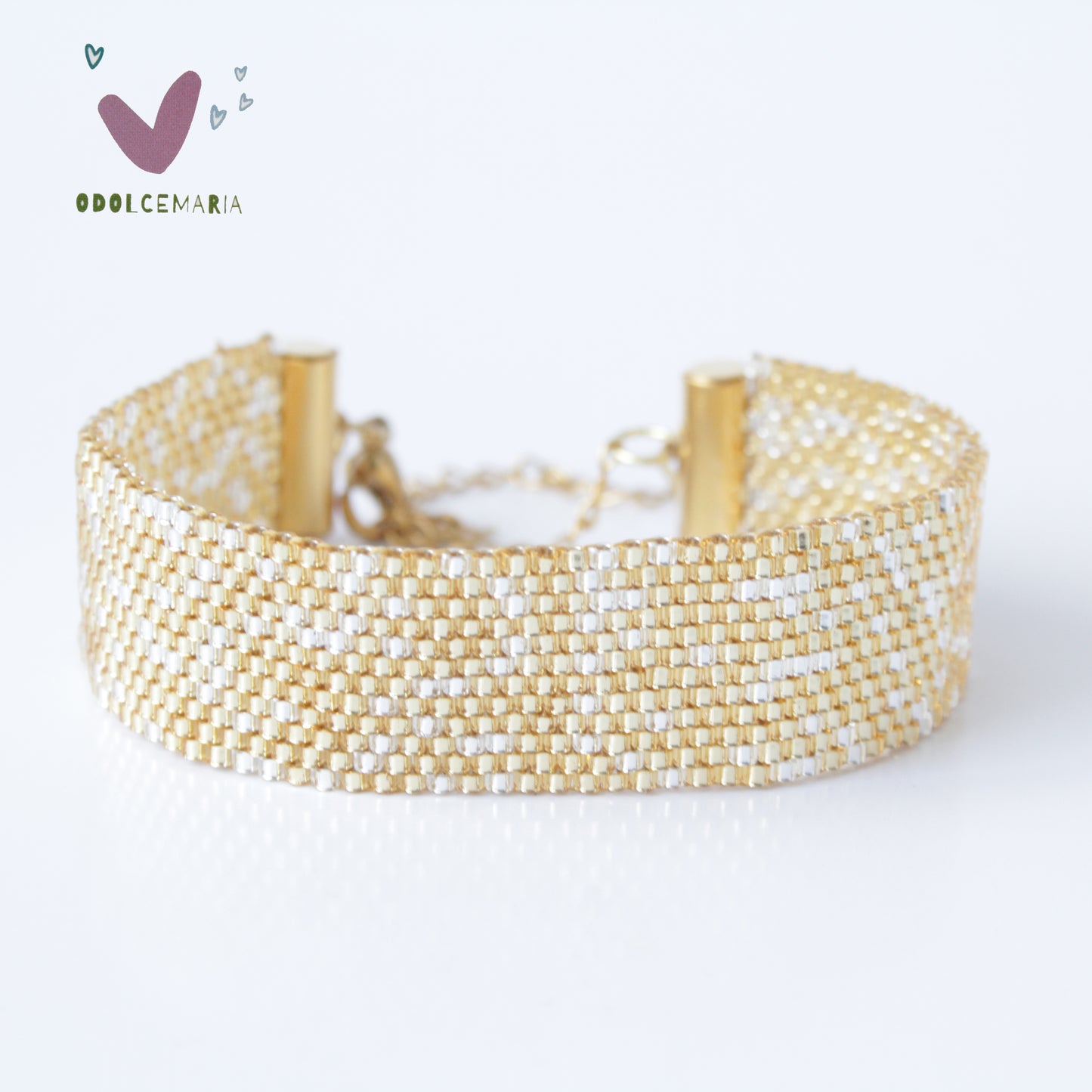 Miyuki  Gold Wrap Bracelet