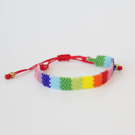 Stylish and Versatile Miyuki Rainbow Wrap Bracelet