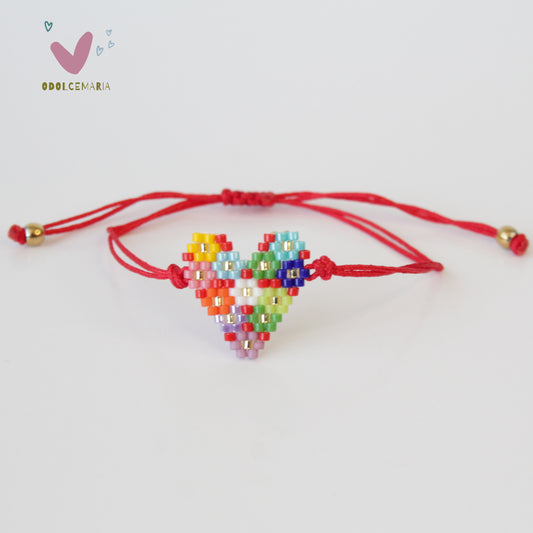 Flower Heart Bracelet